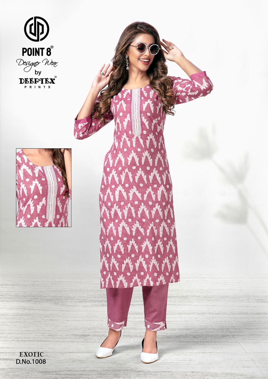 Deeptex Exotic 1 Casual Wear Wholesale Kurti With Pant Collection